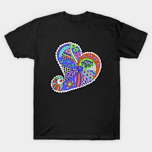 Doodle Heart Acid T-Shirt